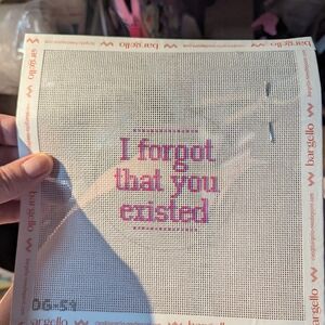 Pink Needlepoint Canvas